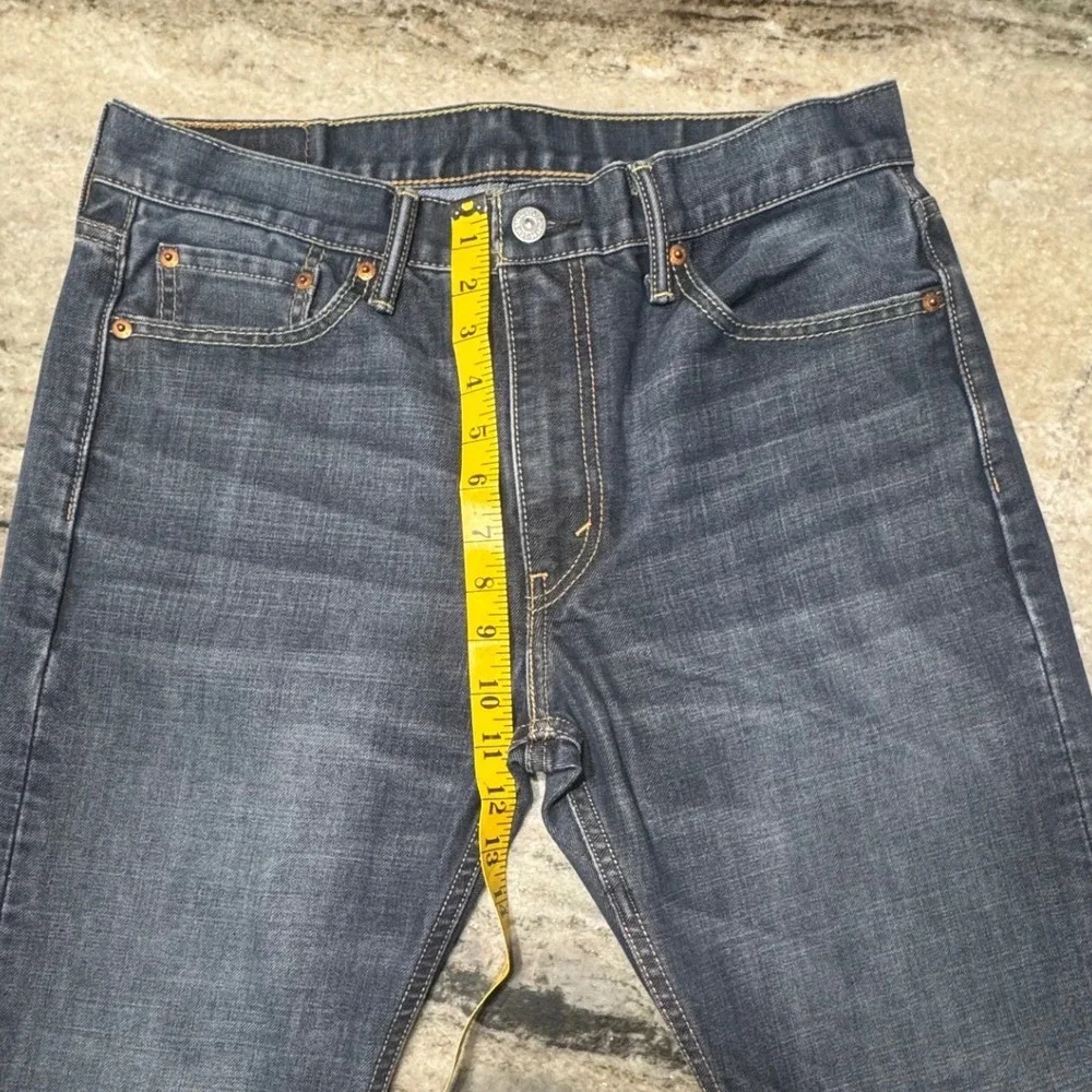 Levi's 513 Slim Straight Jeans Mens 32x31 Stretch Blue Denim Mid Wash